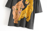 Cartoon Lion king  T-Summer  Shirt
