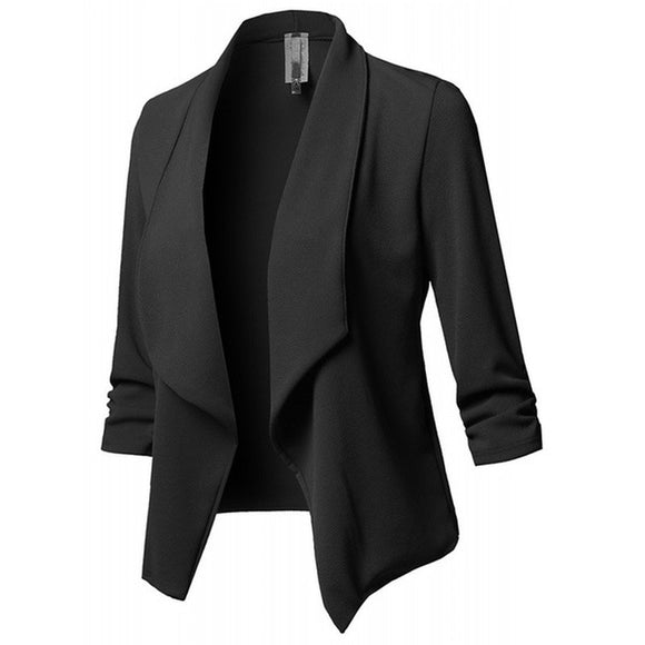2020 Black Long Sleeve Women Jackets