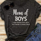 MOM OF BOYS Women T shirts