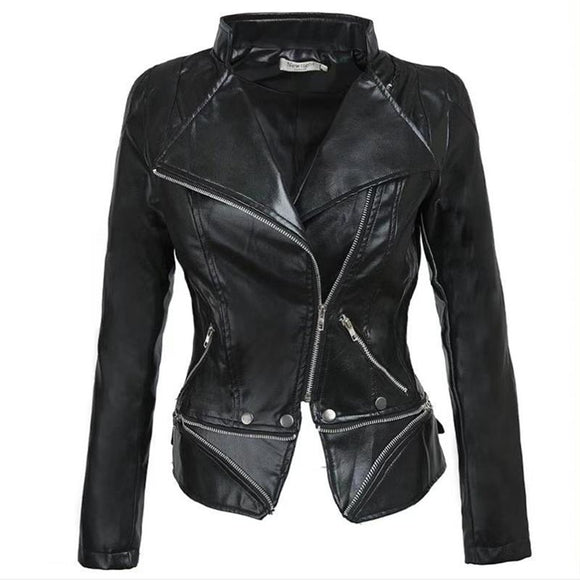 Women Winter Gothic Black Jackets