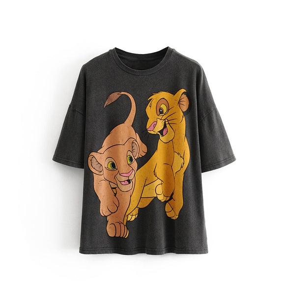 Cartoon Lion king  T-Summer  Shirt